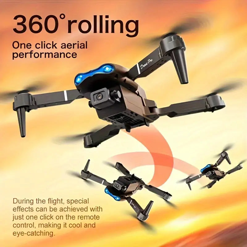 E99 Drone with One-Click Takeoff, 360° Flip & Navigation