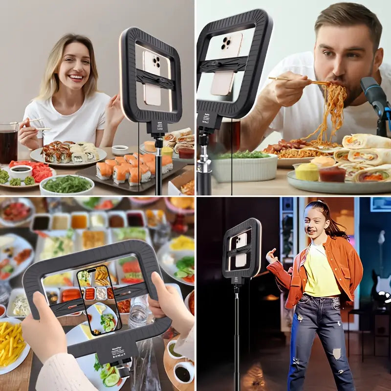 USB-Powered Smartphone Fill Light with Phone Holder