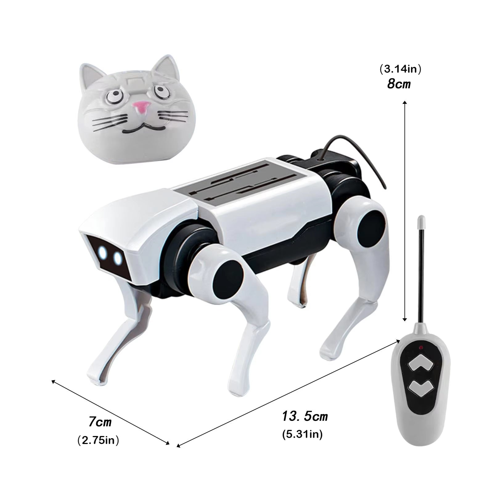 Electric Mechanical Dog RC Robot Solar Children Educational Assembly Tech DIY Puzzle Toy Bionic Smart Robot Dog Toys Gifts