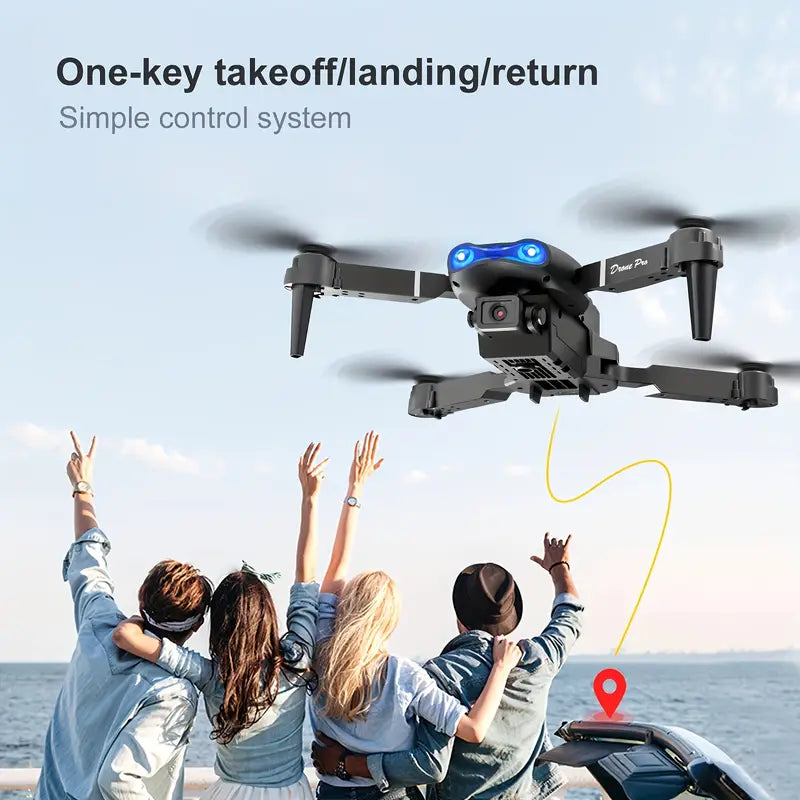 E99 Drone with One-Click Takeoff, 360° Flip & Navigation