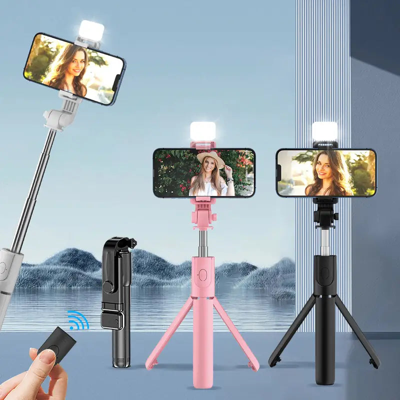 1pc Universal 360° Rotating Selfie Stick with Tripod