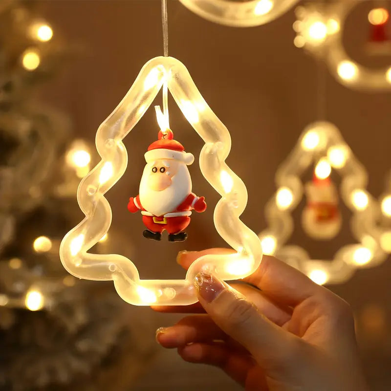 USB-Powered Festive Christmas Decor with Santa, Reindeer, Snowman & Tree Designs