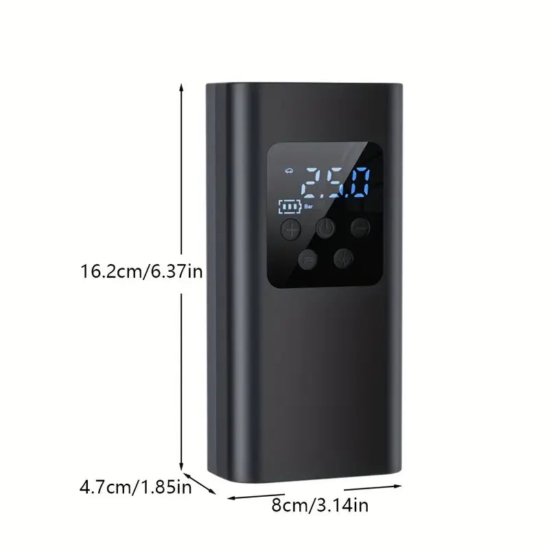 Cordless Air Pump, Portable Digital Display Air Compressor