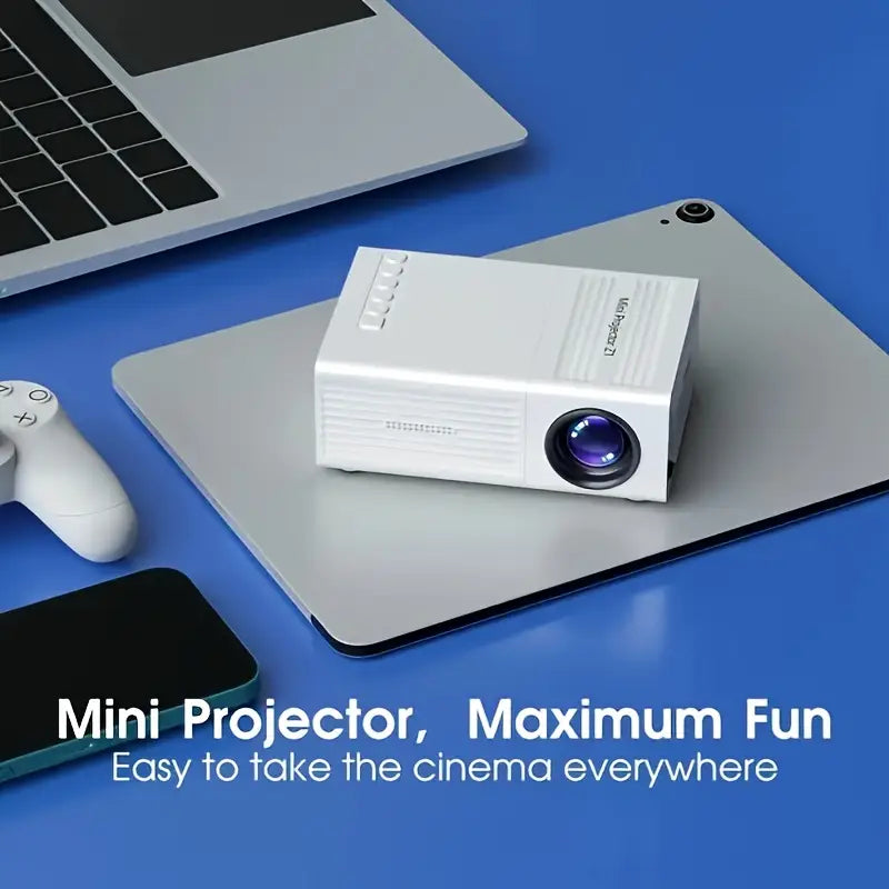 Portable Mini Projector with Built-in Speaker
