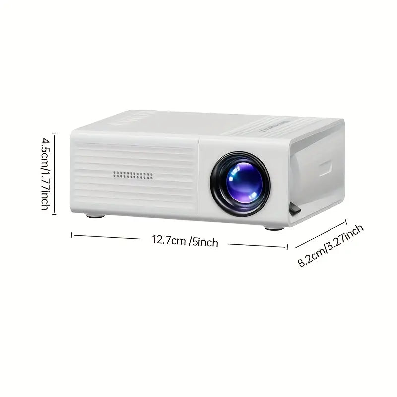 Portable Mini Projector with Built-in Speaker