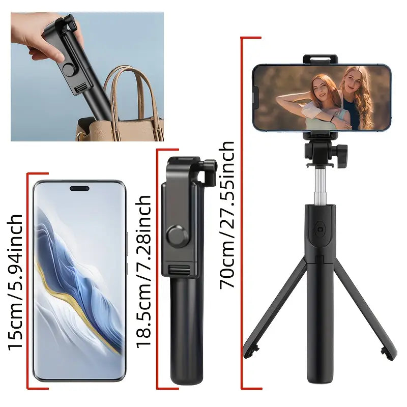 1pc 27-Inch Selfie Stick Tripod