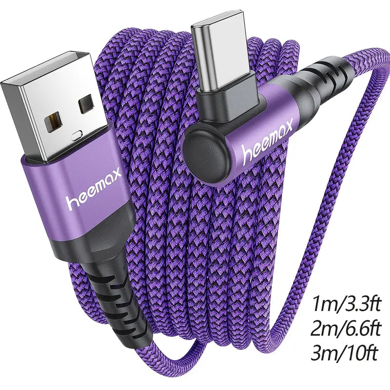 USB Type C Right Angle Charger Cable