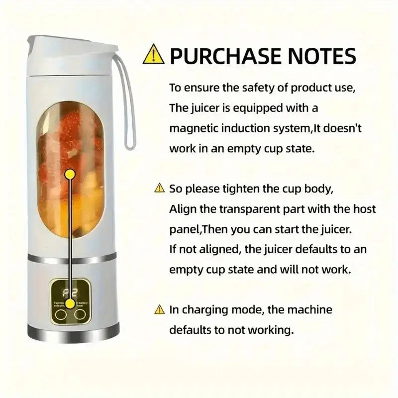 Portable 3-in-1 Blender & Juicer with Digital Display