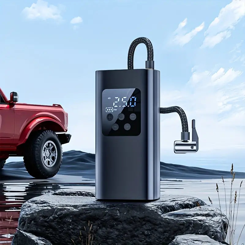 Cordless Air Pump, Portable Digital Display Air Compressor
