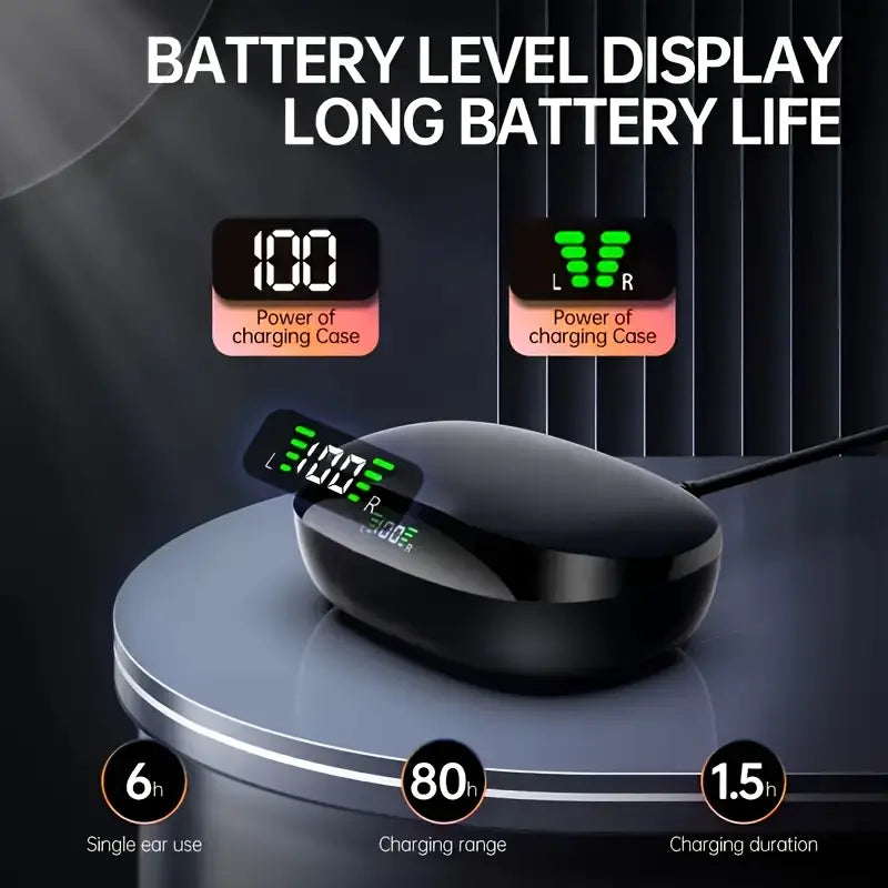 Wireless Headphones with Built-in HD Microphone