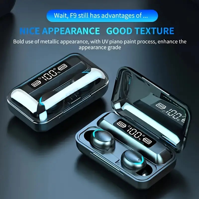 F9 New Style TWS Hi-Fi Stereo Wireless Earbuds