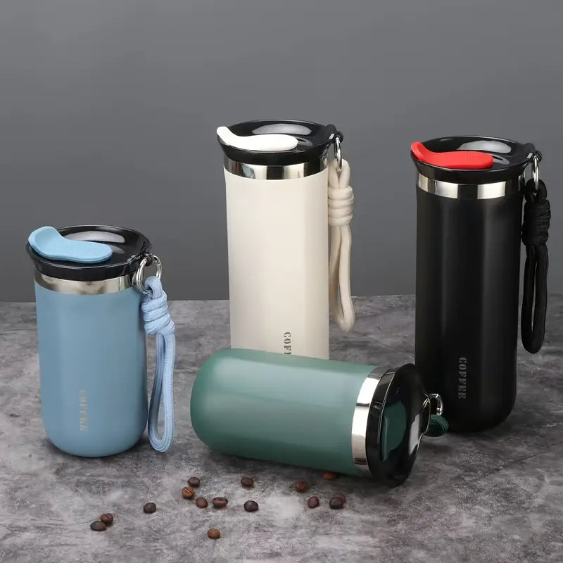 1pc Double-Layer Stainless Steel Vacuum Coffee Mug 500ml
