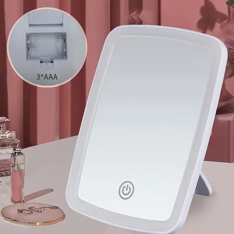 Portable LED Makeup Mirror with Touch Control
