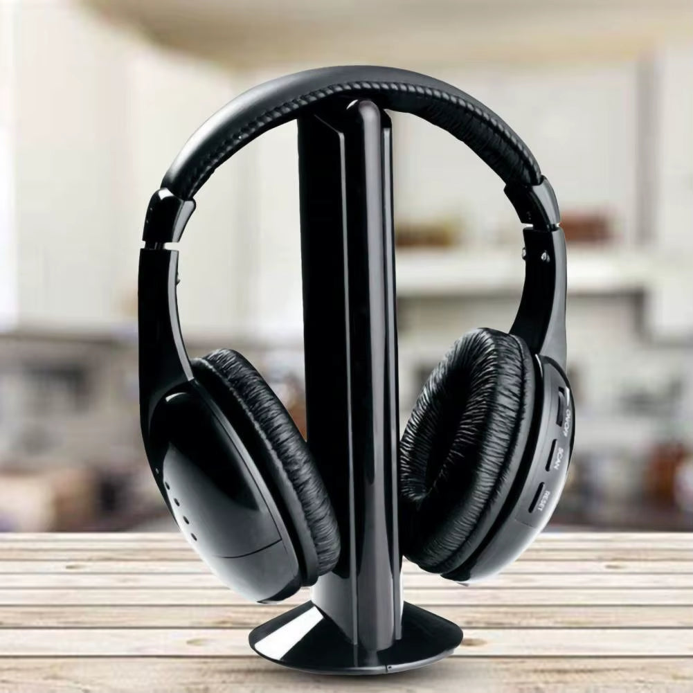 Useful Wireless TV Headset Smart Durable Wireless Headset Cordless Headphone Music Player