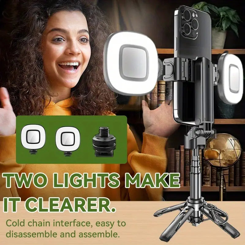 P15 Mini Wireless 3-in-1 Selfie Stick Expandable Phone Holder