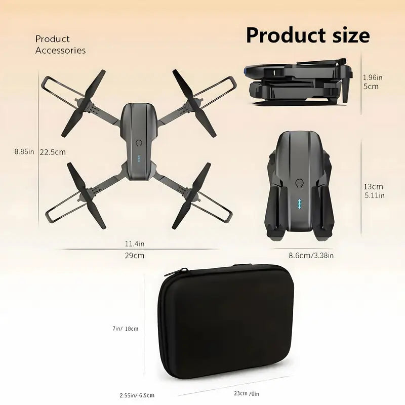 E99 Drone with One-Click Takeoff, 360° Flip & Navigation