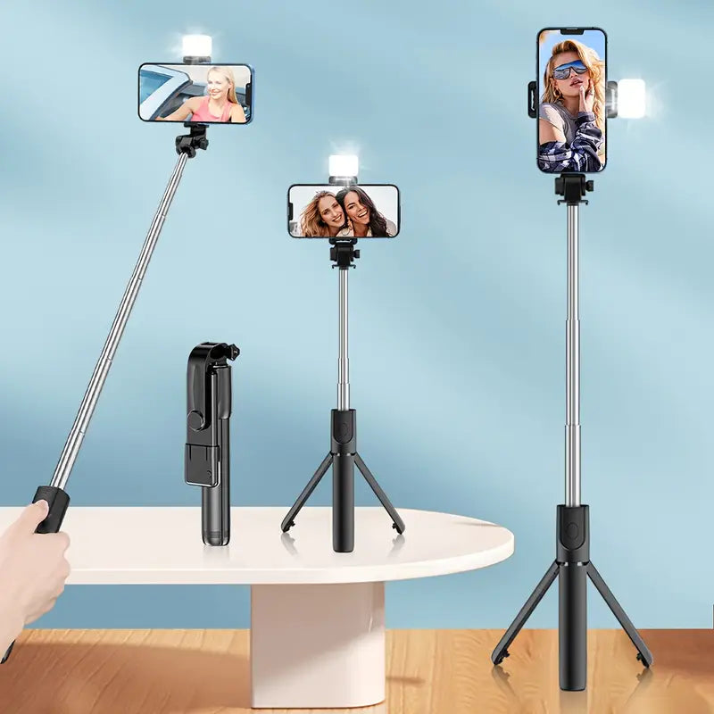 1pc Universal 360° Rotating Selfie Stick with Tripod