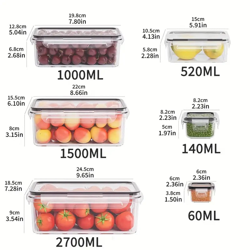 12 Kitchen Storage Containers And Food Organization Jars, Bpa-Free And Pvc-Free