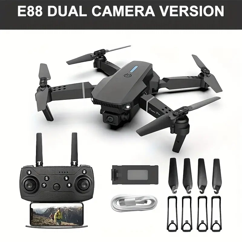 Dual camera single battery - E88 Optical flow drone