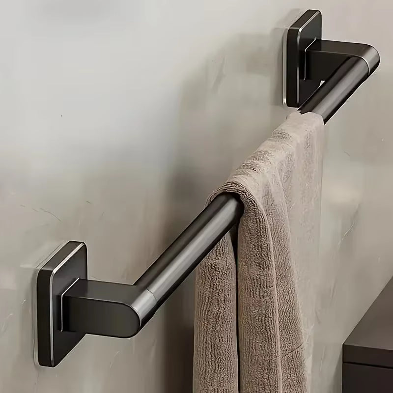 Wall Mounted Towel Rack Bathroom Storage Rack No Drilling Bathroom Horizontal Bar Towel Rack Kitchen Bathroom Accessories