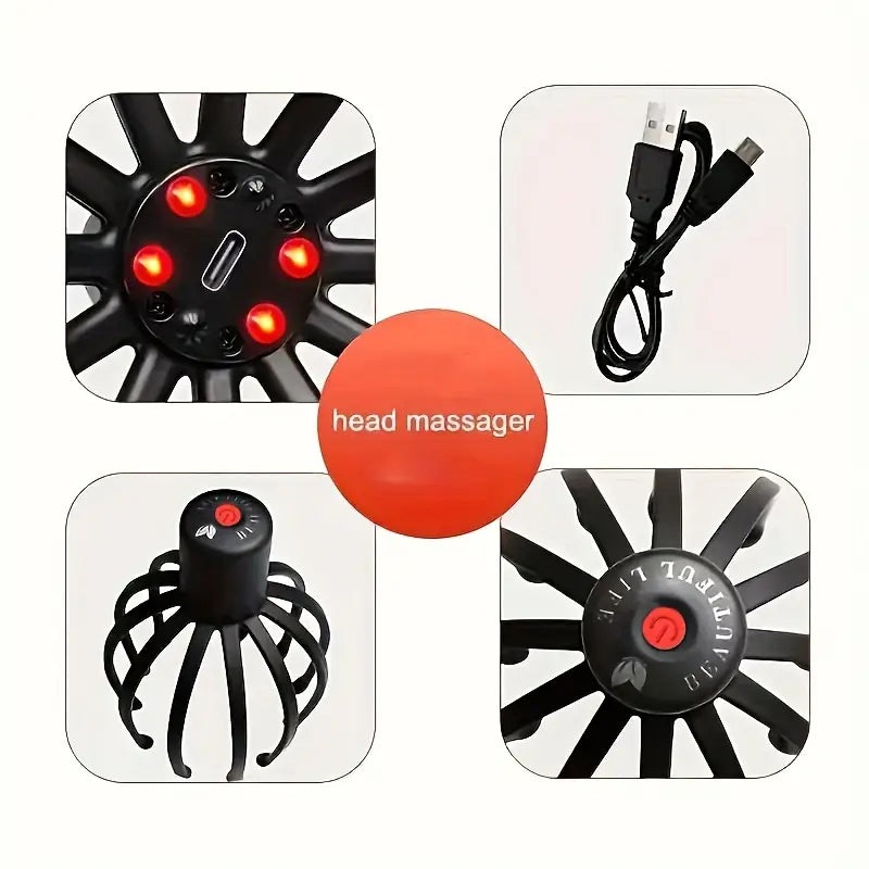 New Octopus Claw Head Massage Tool