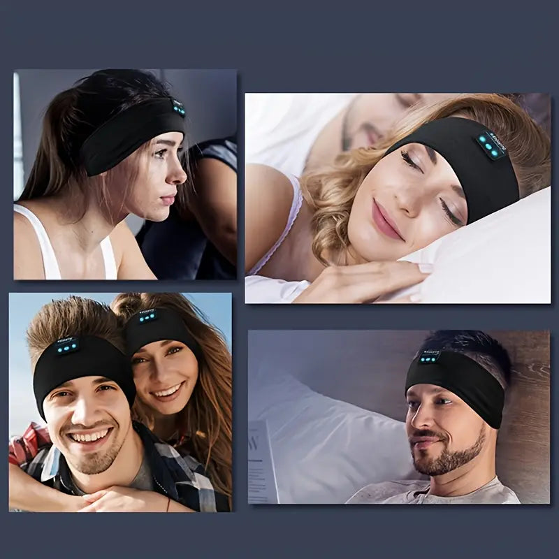 Powerway Wireless Sleep Headphones with Built-in Microphone & Volume Control
