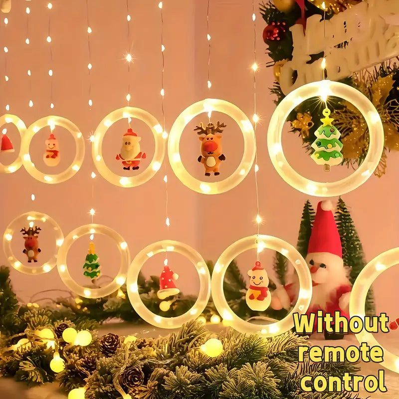 USB-Powered Festive Christmas Decor with Santa, Reindeer, Snowman & Tree Designs