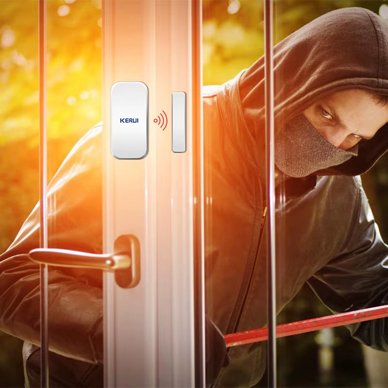 Wireless Door Magnetic Sensor Detector for Touch Keypad Panel GSM PSTN Home Security Burglar Voice Alarm System