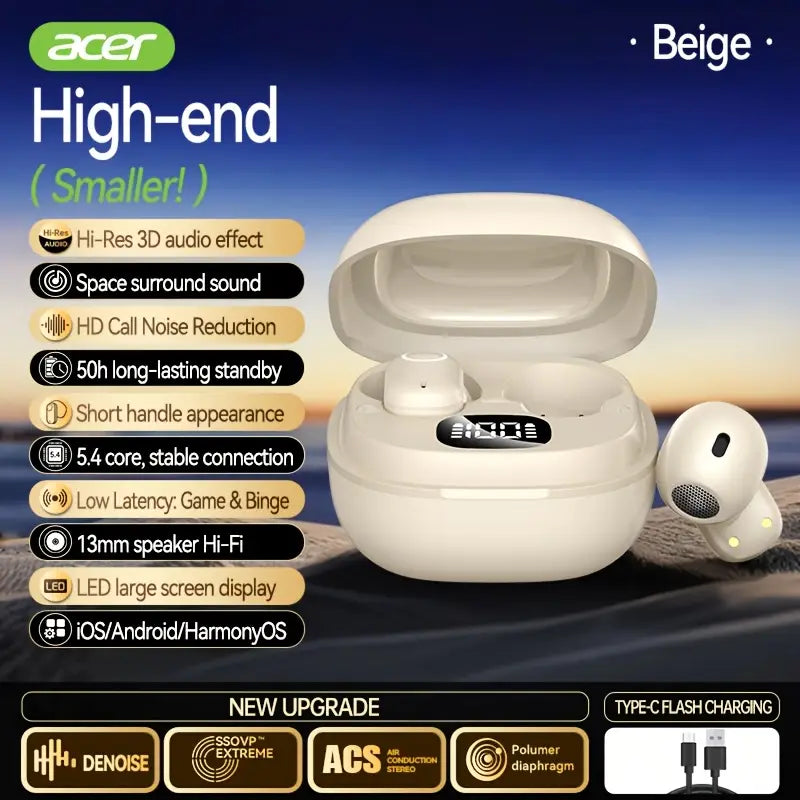 ACER TWS Wireless Earbuds with Deep Noise Reduction