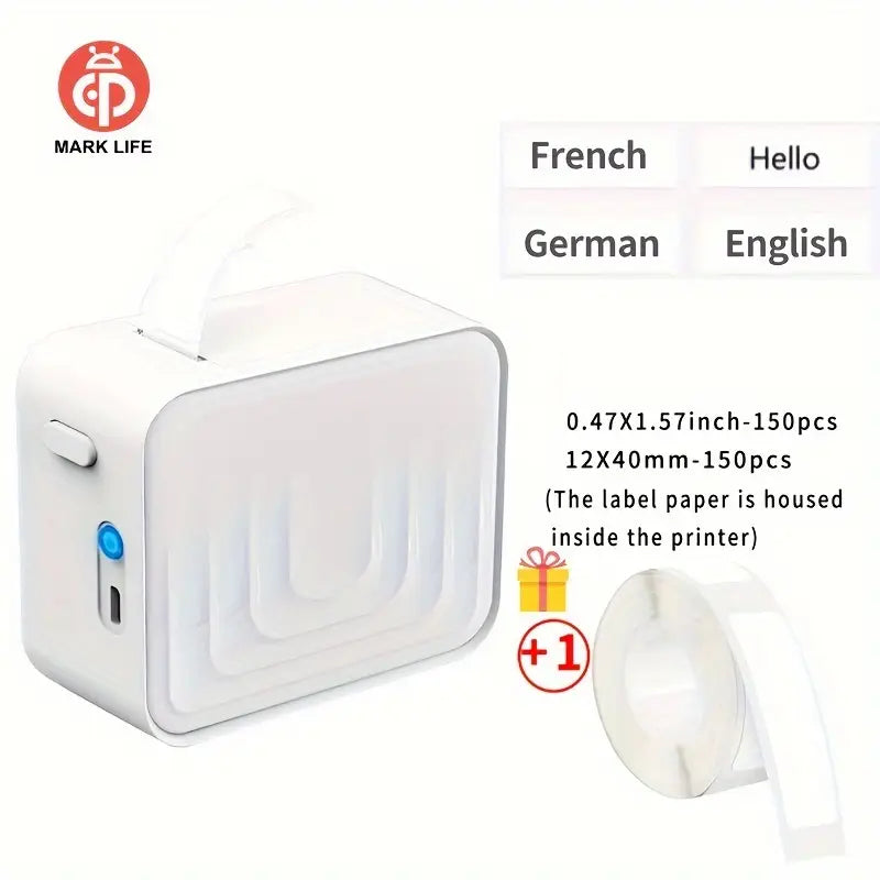 Marklife Wireless Thermal Label Printer, Inkless Mini Handheld