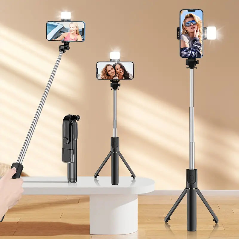 1pc Universal 360° Rotating Selfie Stick with Tripod