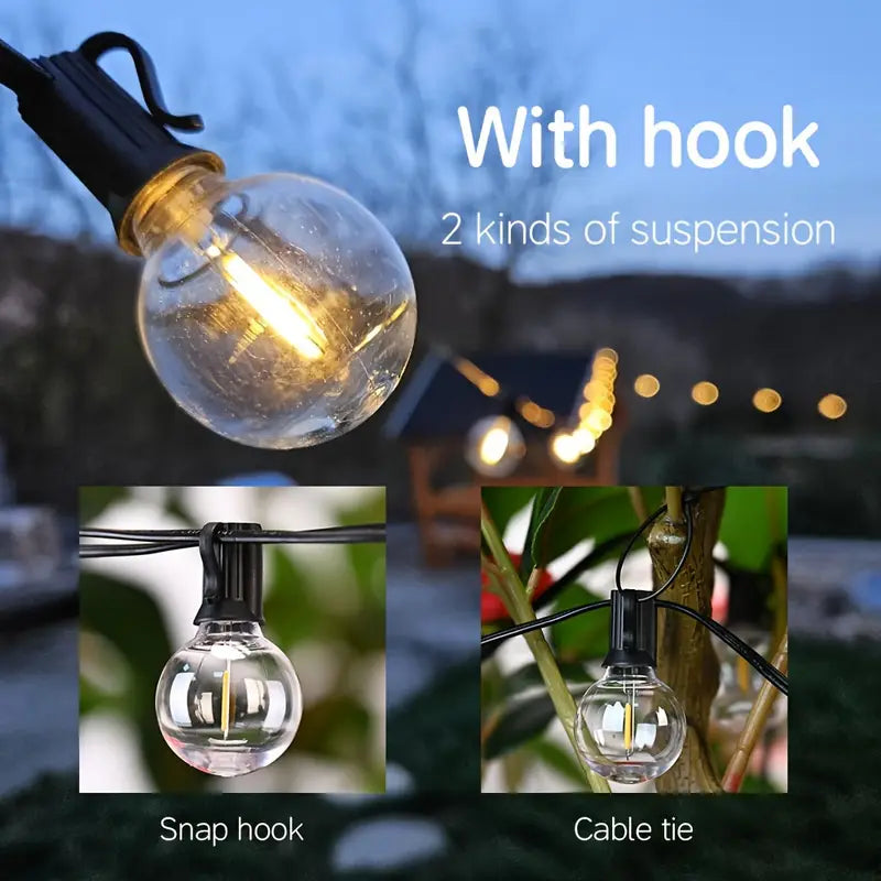 G40 LED String Lights, available in 12.8m +18+2 Bulbs