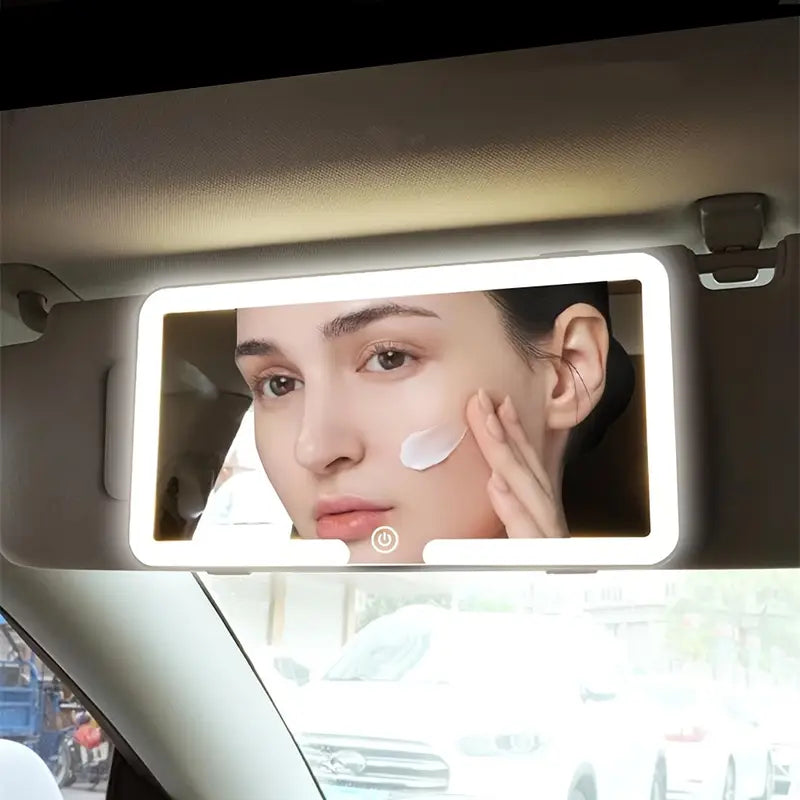 Car Visor Makeup Mirror with 3 Light Modes