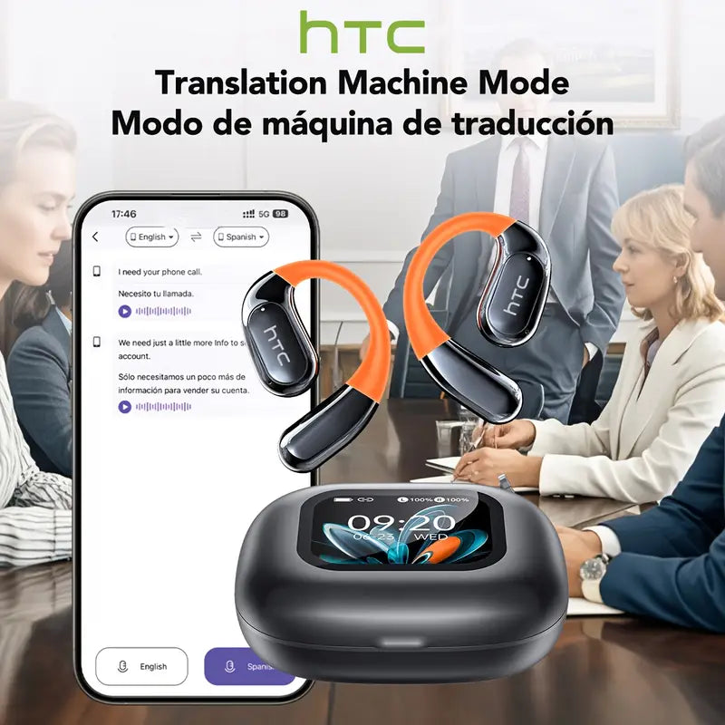 AI Translator Wireless Earbuds with 155-Language Real-Time