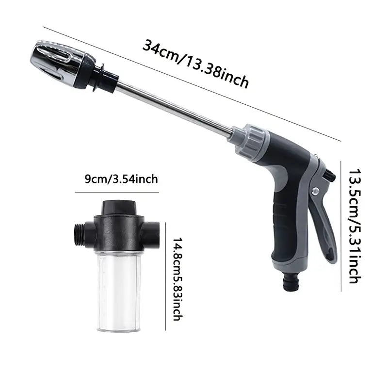 High-Pressure Car Wash Sprayer with Foam Bottle