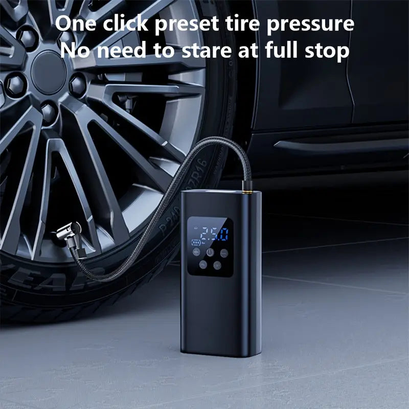 Cordless Air Pump, Portable Digital Display Air Compressor