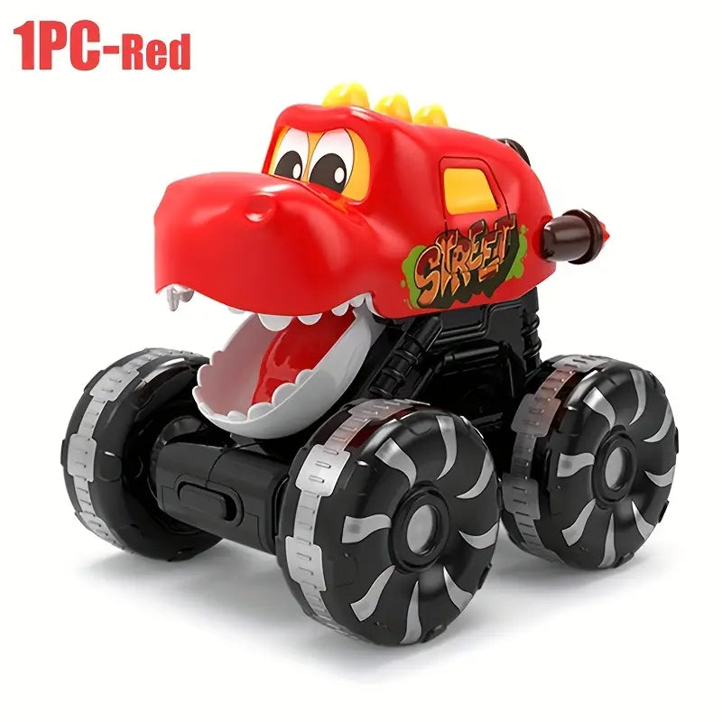 3 Piece Monster Truck Toy, Motion Activated Light-Up