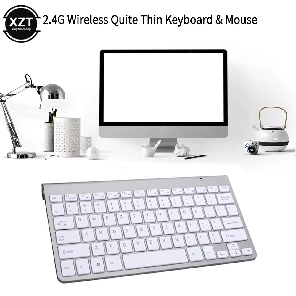 2.4G Wireless Mini Keyboard for Ipad Macbook Phone Tablet Smart TV Rechargeable Wireless Keyboard