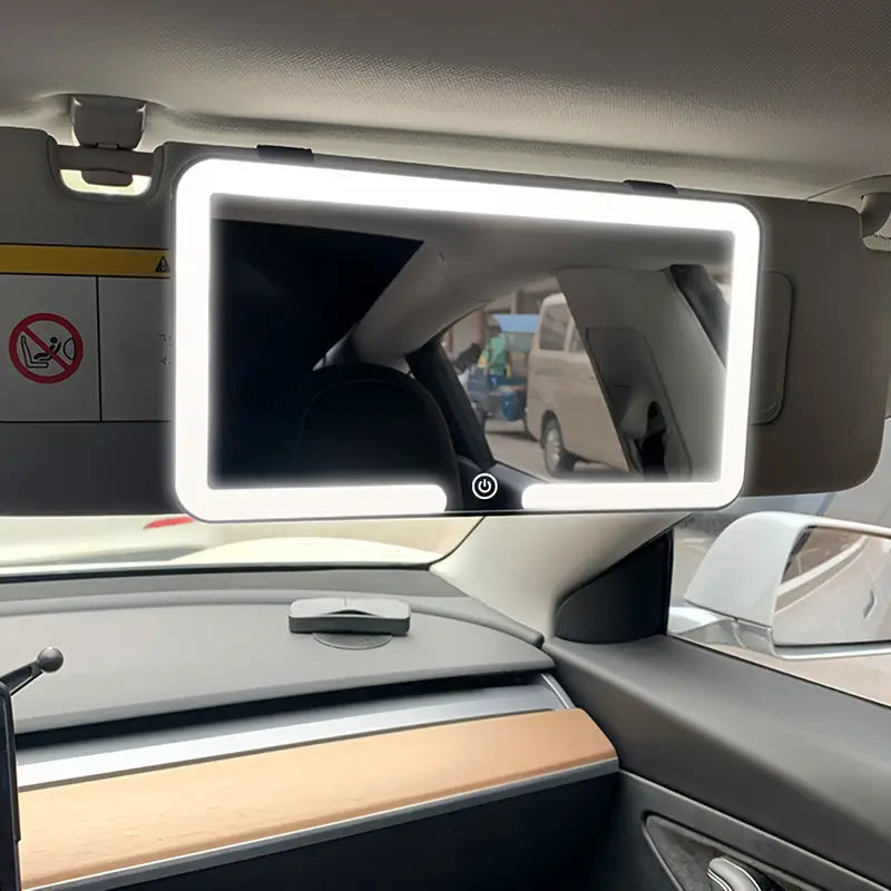 Car Visor Makeup Mirror with 3 Light Modes