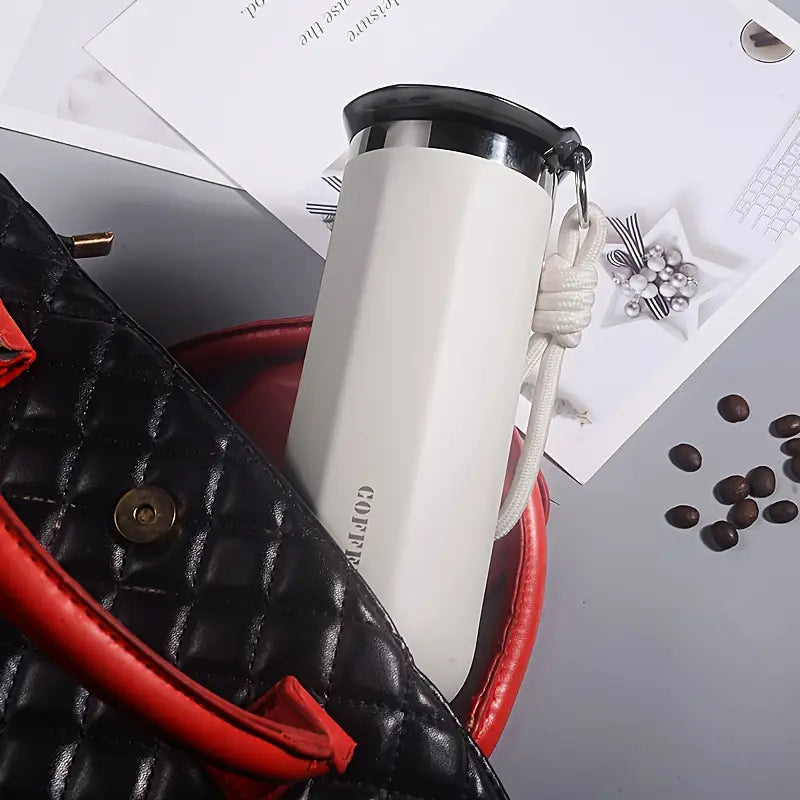 1pc Double-Layer Stainless Steel Vacuum Coffee Mug 500ml