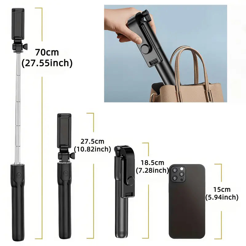 1pc 27-Inch Selfie Stick Tripod