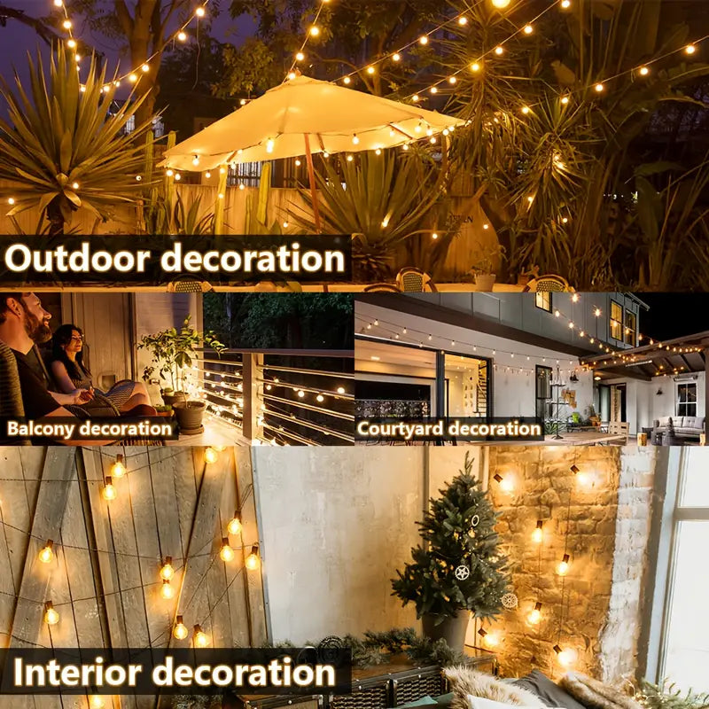 G40 LED String Lights, available in 12.8m +18+2 Bulbs