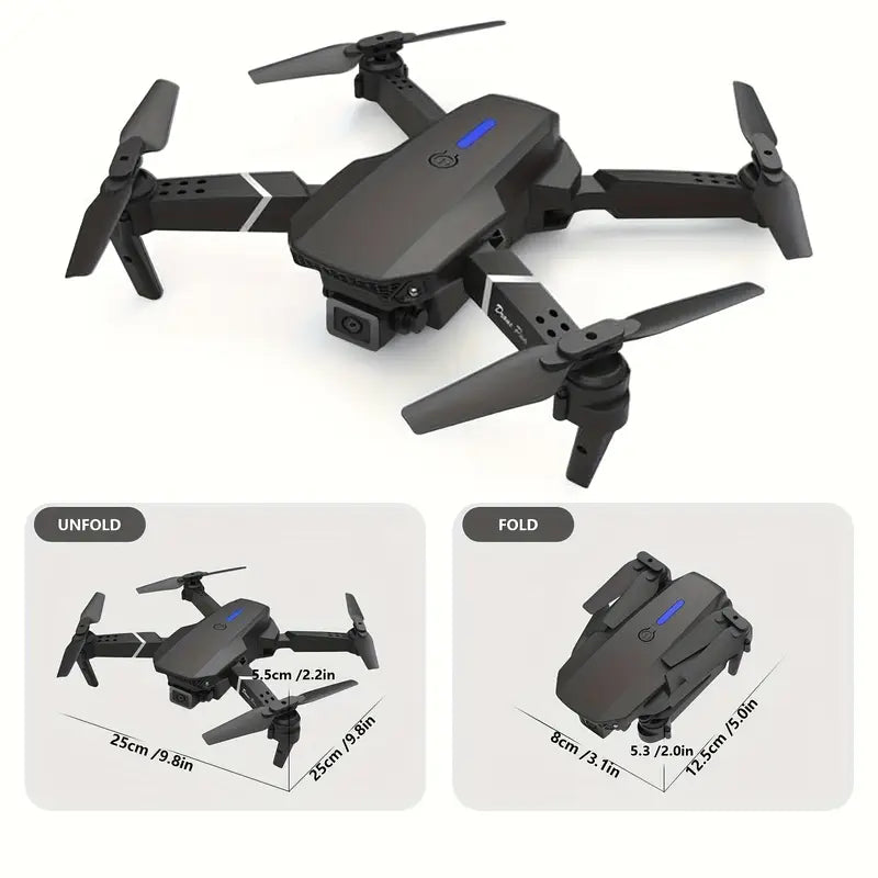 Fun flying experience! The E88 drone features a 360 ° flip