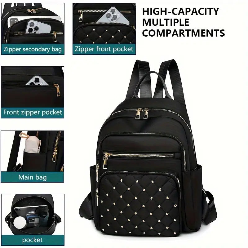 Casual Style Large Capacity Backpack with Adjustable Strap