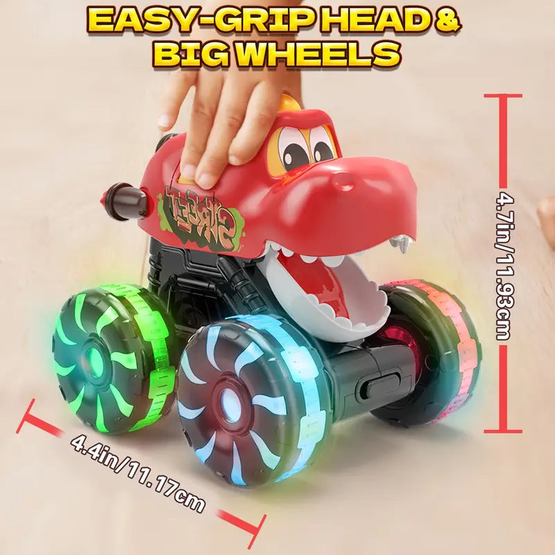 3 Piece Monster Truck Toy, Motion Activated Light-Up