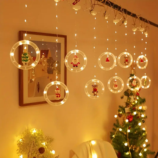 USB-Powered Festive Christmas Decor with Santa, Reindeer, Snowman & Tree Designs