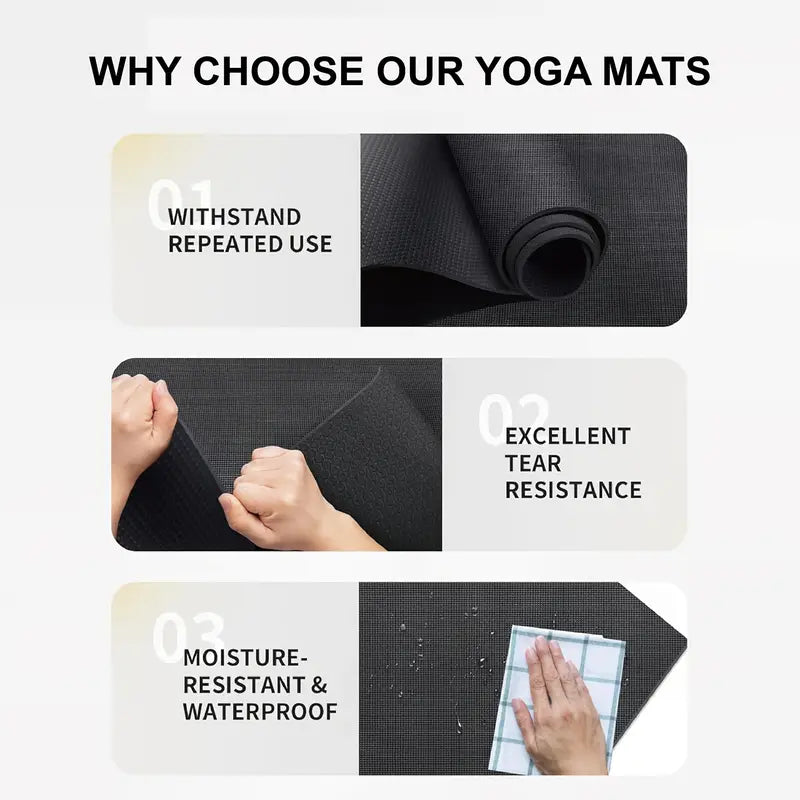 Yoga Mate Non-Slip Thickened 3mm Yoga Mat