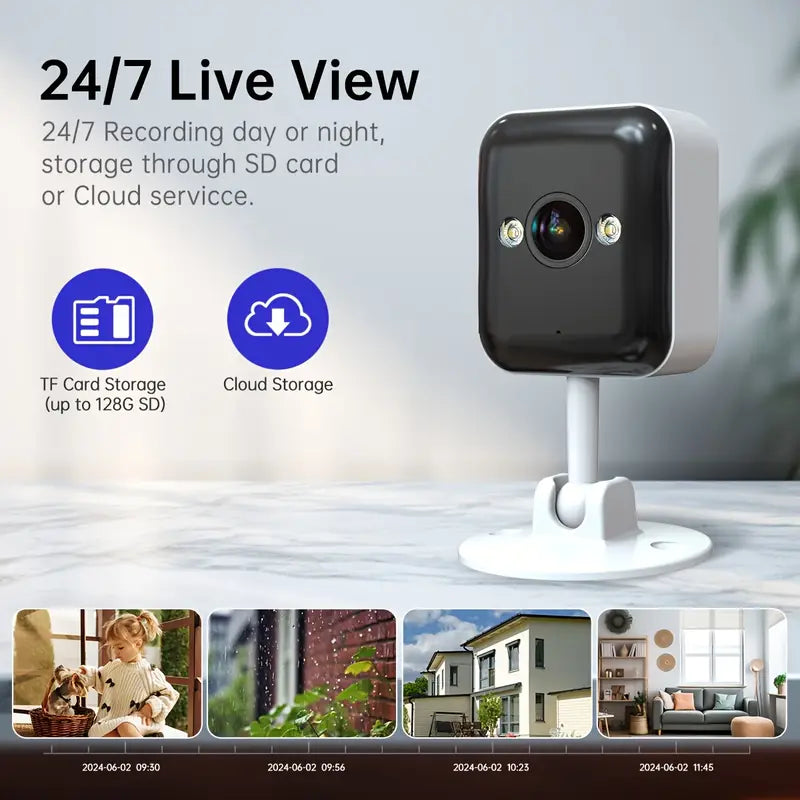 Smart Security Camera, 2.4GHz WiFi,