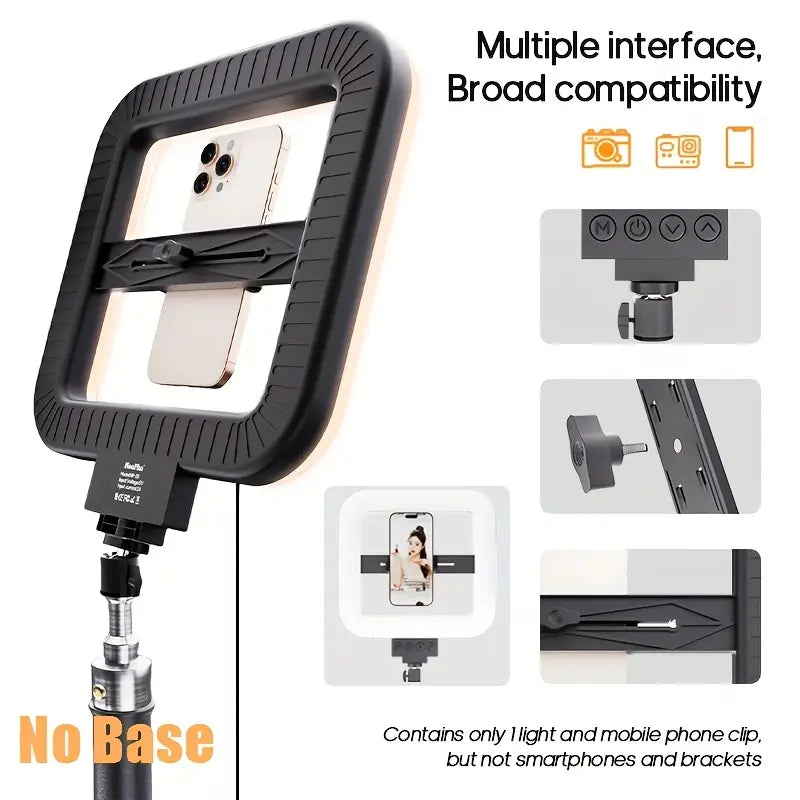 USB-Powered Smartphone Fill Light with Phone Holder