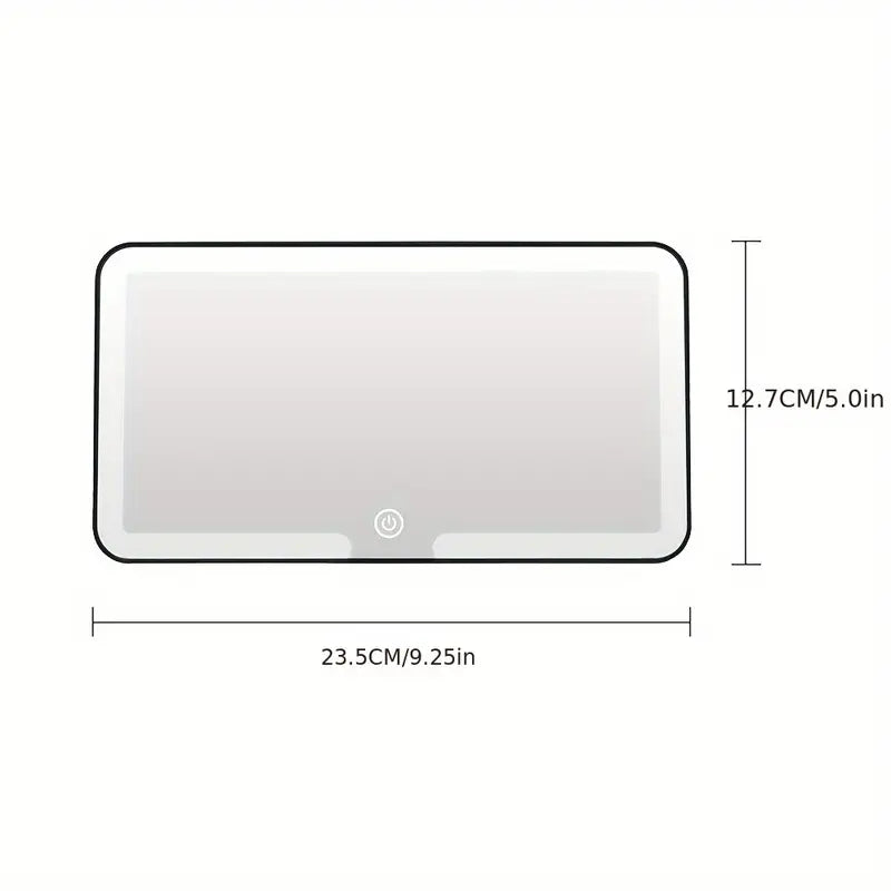Car Visor Makeup Mirror with 3 Light Modes